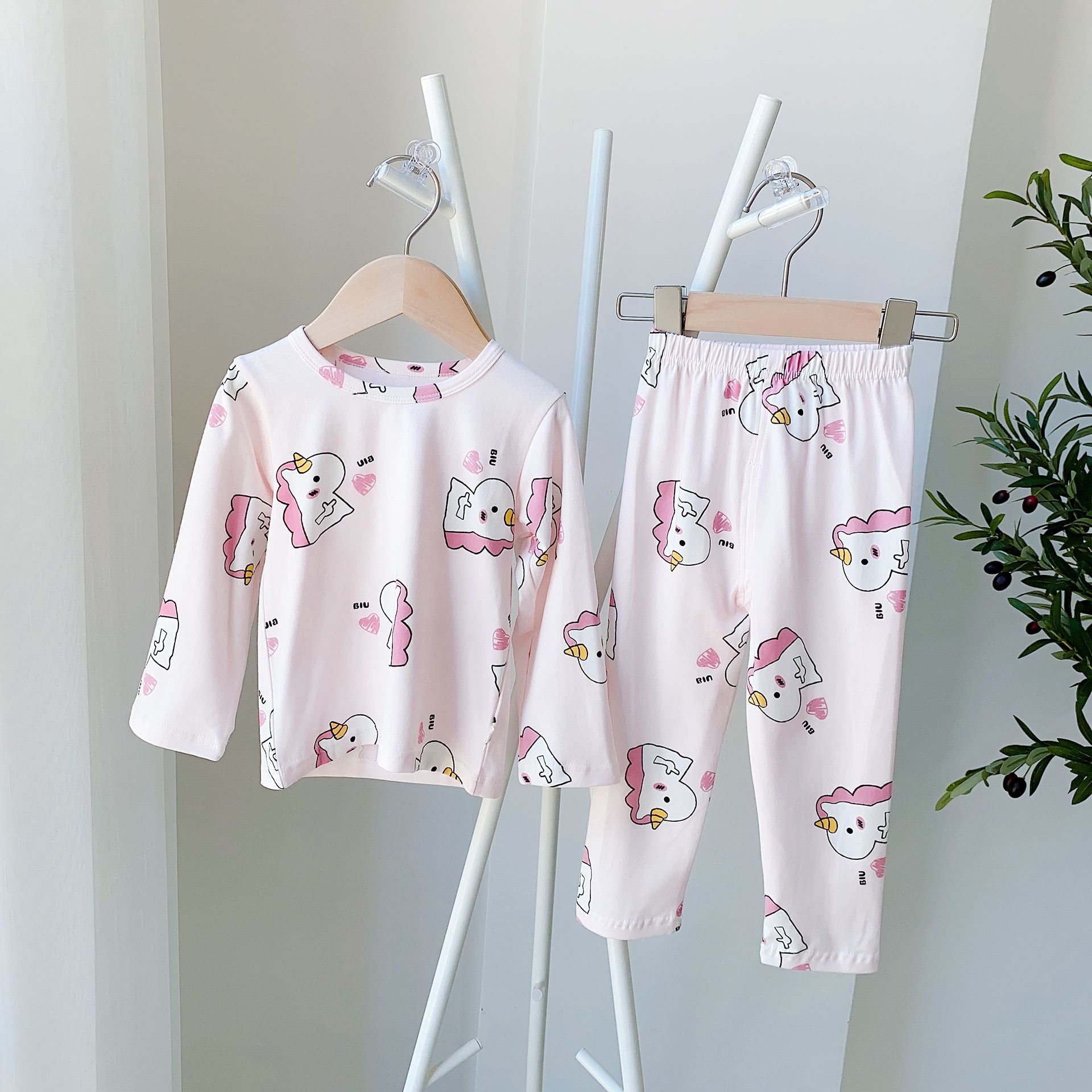 New Children's Underwear Set, Baby Children's Autumn Clothes and Long Pants 2 Sets.