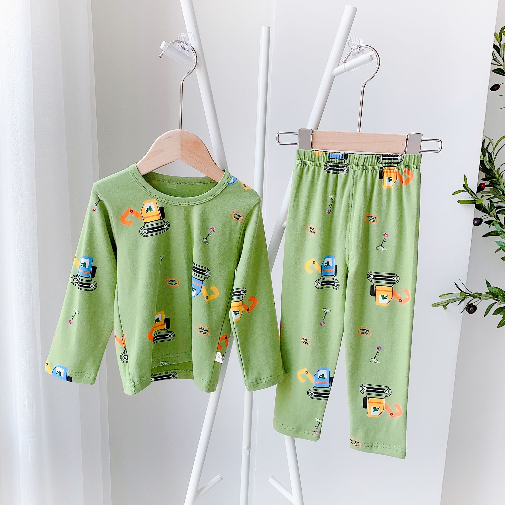 New Children's Underwear Set, Baby Children's Autumn Clothes and Long Pants 2 Sets.