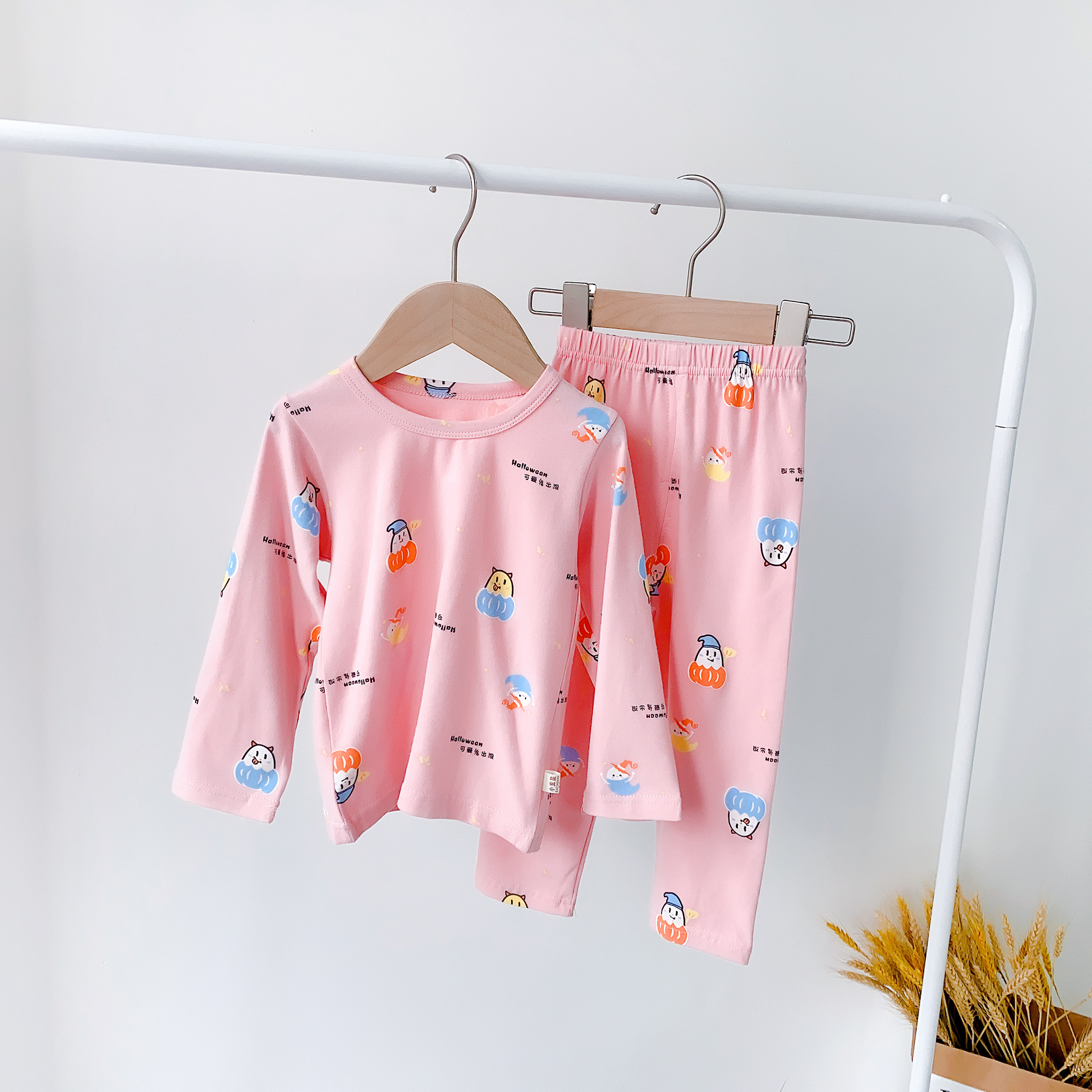 New Children's Underwear Set, Baby Children's Autumn Clothes and Long Pants 2 Sets.