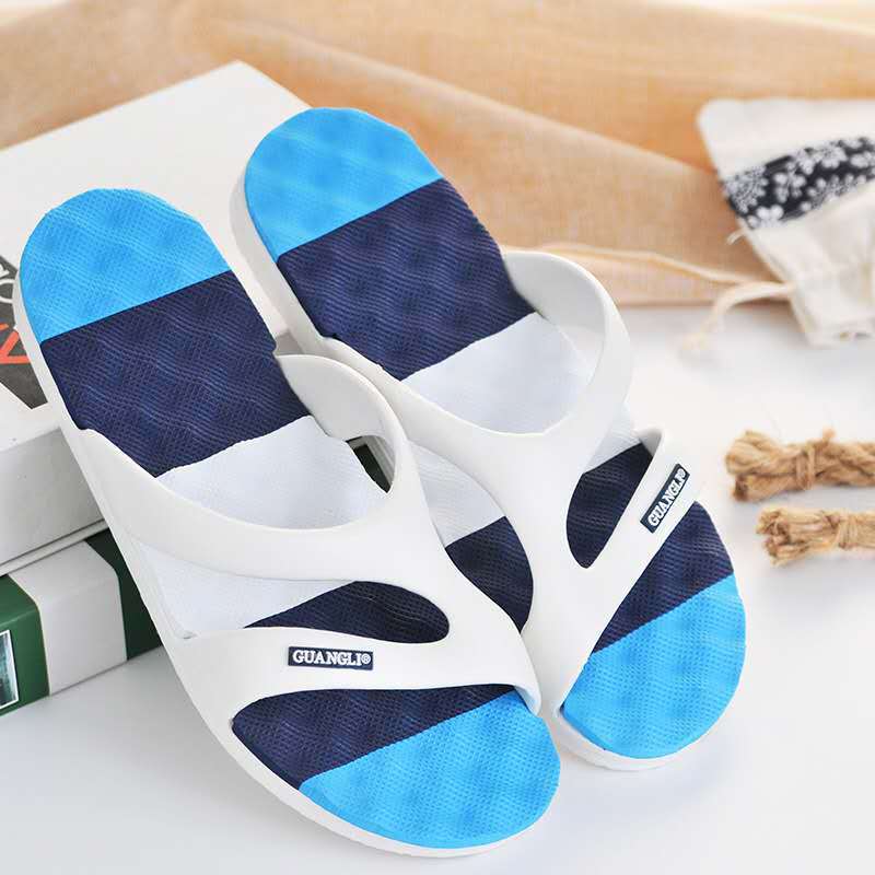 Slippers Men&apos;s and Women&apos;s Home Non-Slip Wear-Resistant Korean Trend Men&apos;s Beach Shoes