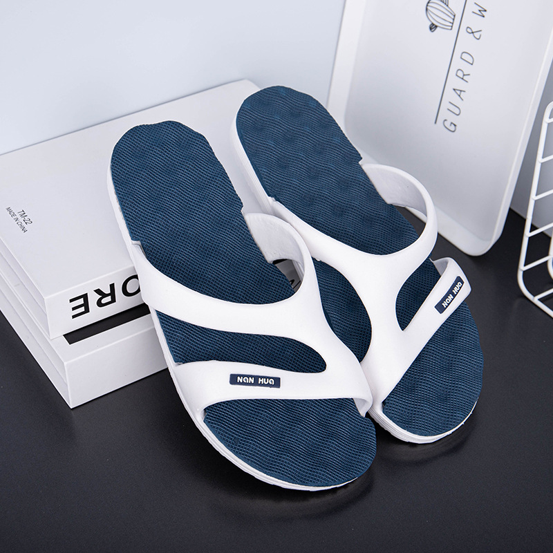 Slippers Men&apos;s and Women&apos;s Home Non-Slip Wear-Resistant Korean Trend Men&apos;s Beach Shoes