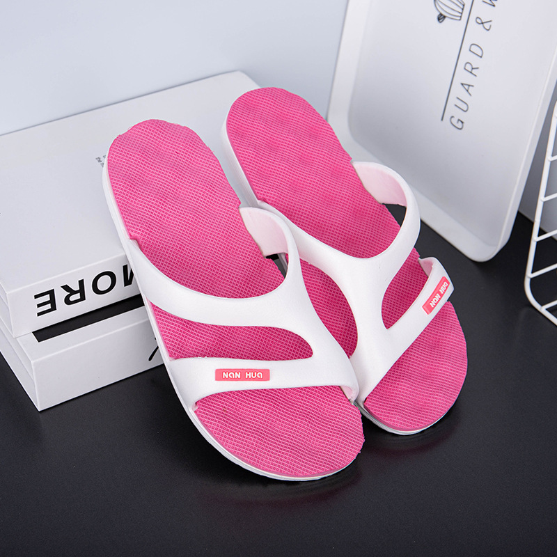 Slippers Men&apos;s and Women&apos;s Home Non-Slip Wear-Resistant Korean Trend Men&apos;s Beach Shoes