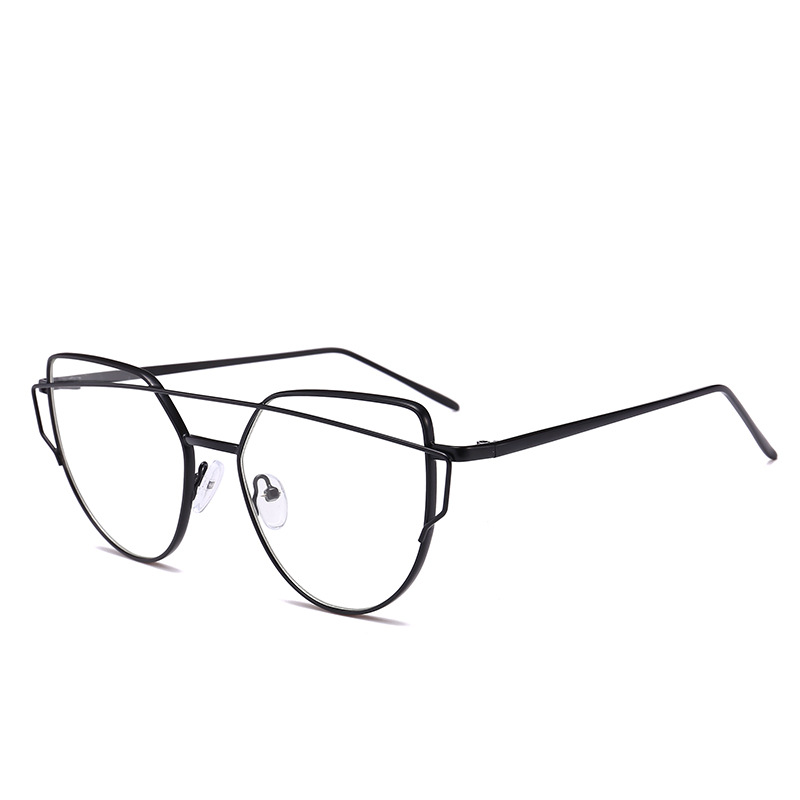 Fashion Cat's Eye Blue Light Frame Glasses Metal Glasses Frame Fashion New Style.
