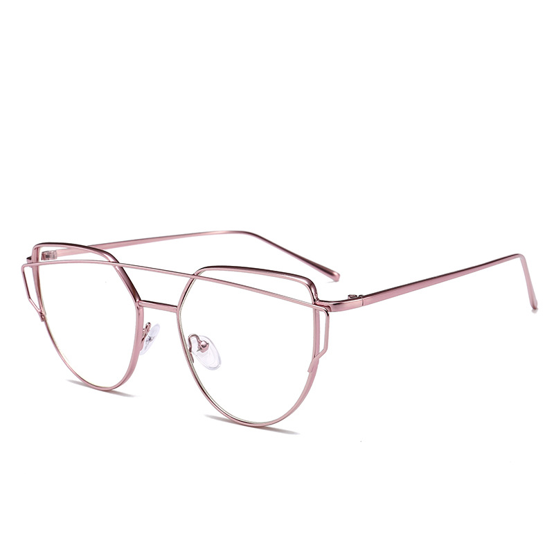 Fashion Cat's Eye Blue Light Frame Glasses Metal Glasses Frame Fashion New Style.