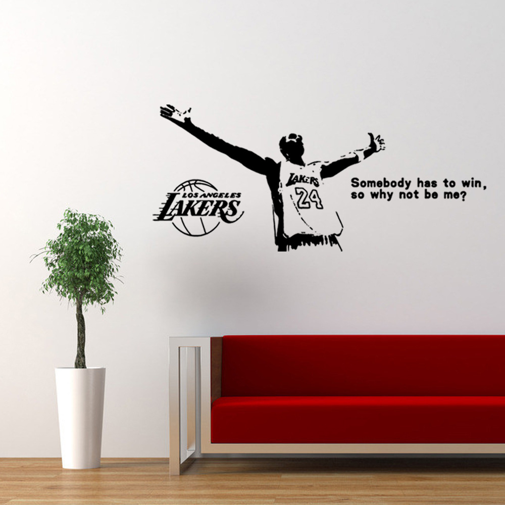 Basketball Star Inspirational Quotes Wall Stickers Bar Student Dormitory Bedroom Bedside Stickers
