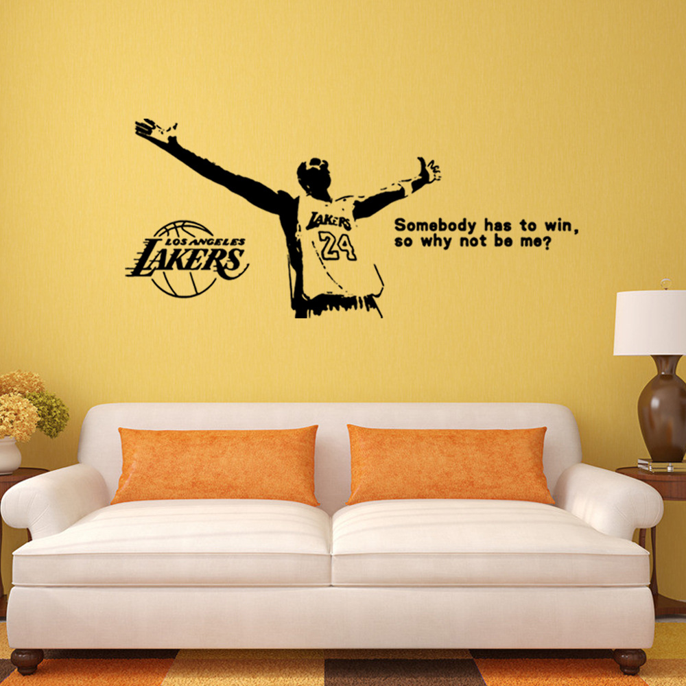 Basketball Star Inspirational Quotes Wall Stickers Bar Student Dormitory Bedroom Bedside Stickers