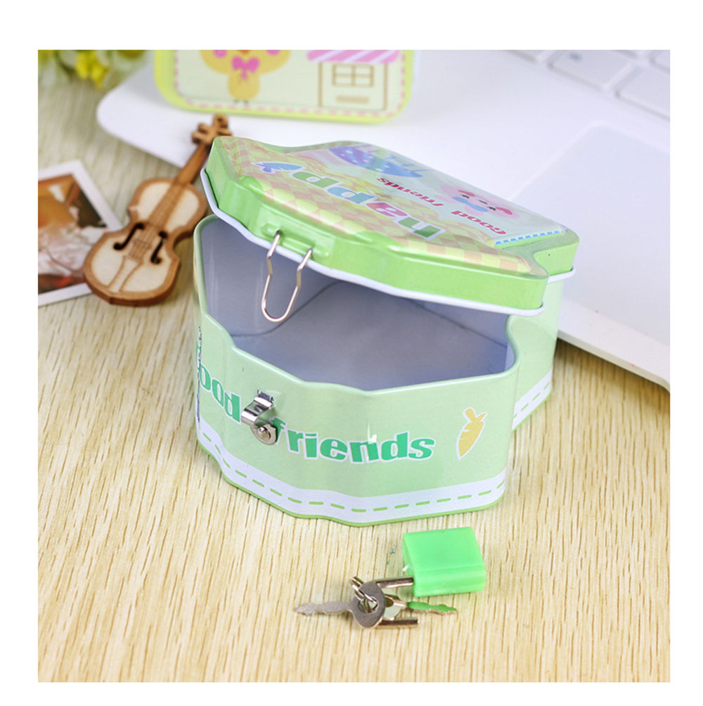 Children Cartoon Piggy Bank Creative Gift for Kindergarten Iron Piggy Bank