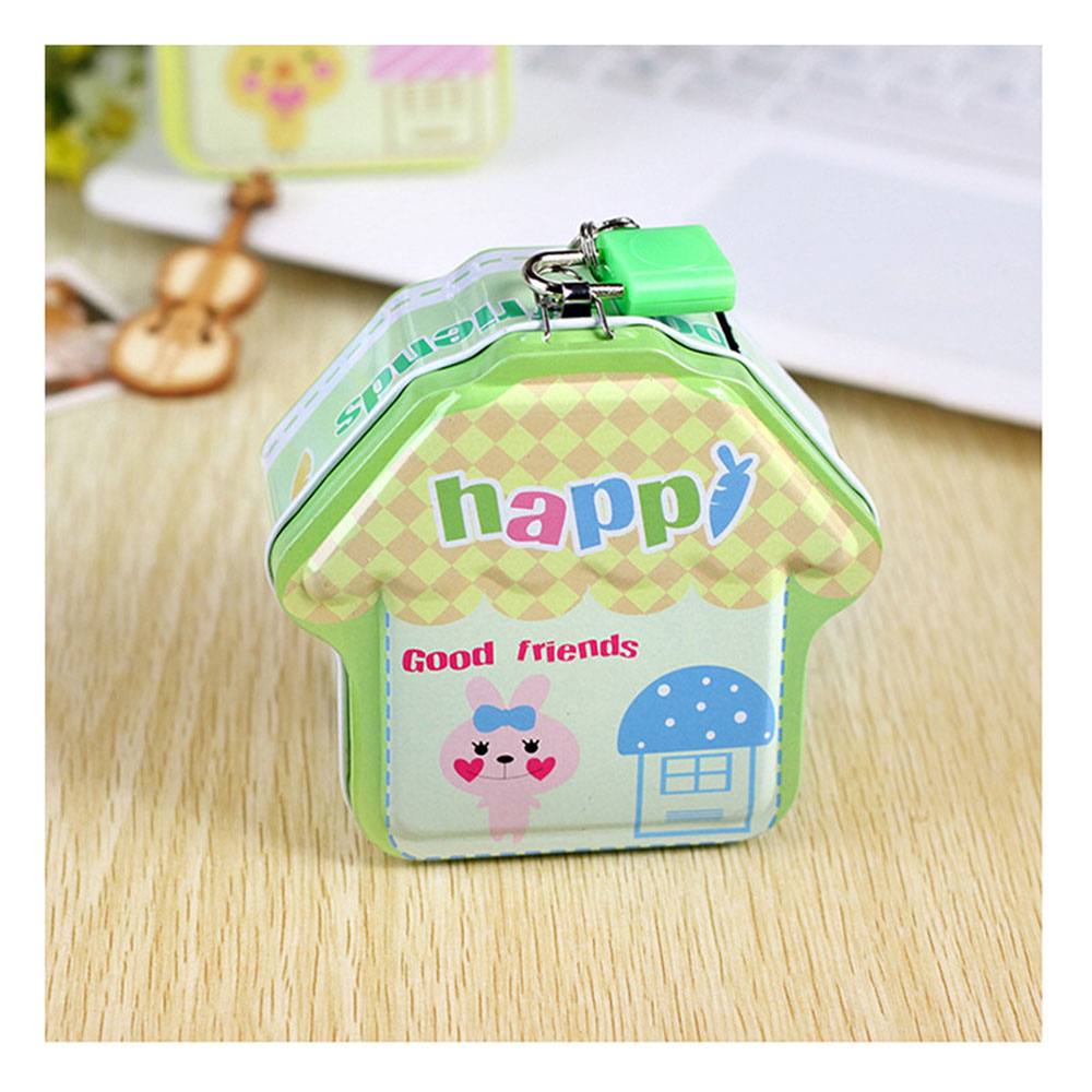 Children Cartoon Piggy Bank Creative Gift for Kindergarten Iron Piggy Bank