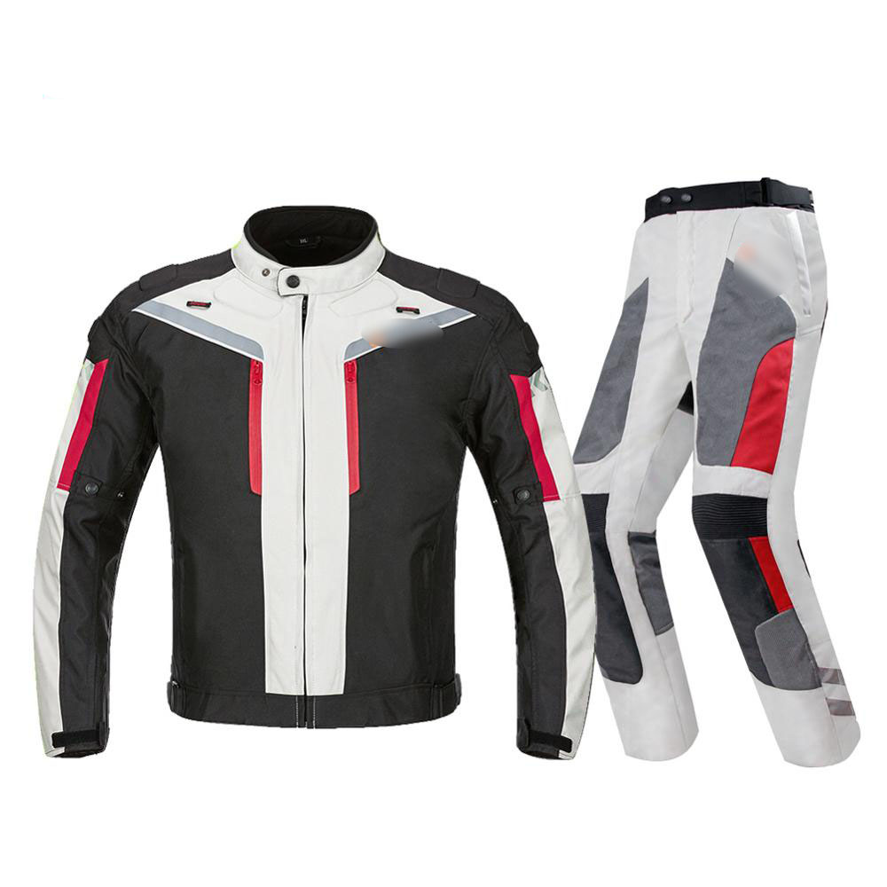 Motorcycle Jacket Pants Protective Suit Waterproof Racing Clothing Summer Motorbike Safety Coat