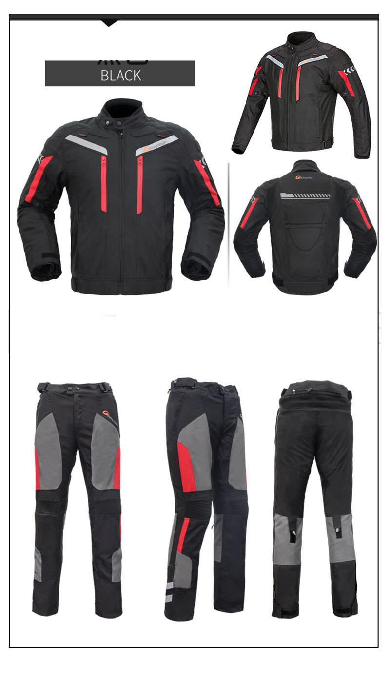Motorcycle Jacket Pants Protective Suit Waterproof Racing Clothing Summer Motorbike Safety Coat
