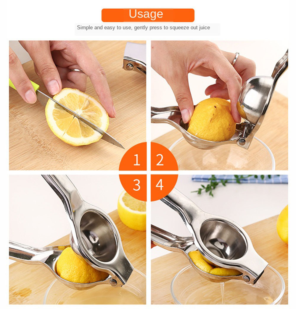 Stainless Steel Manual orange juicer machine Hand press Lemon Squeezer Citrus Press