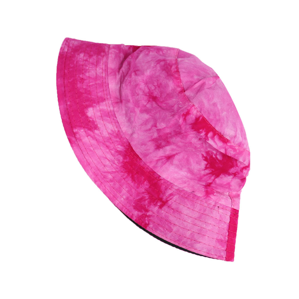 Street Style Double-Sided Gradient Color Fisherman Hat Hip-hop Street Dance Hat Tie-dye Basin Hat
