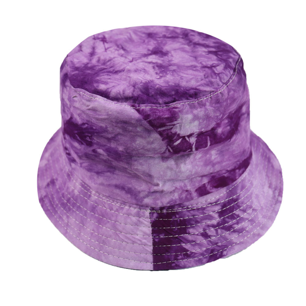 Street Style Double-Sided Gradient Color Fisherman Hat Hip-hop Street Dance Hat Tie-dye Basin Hat