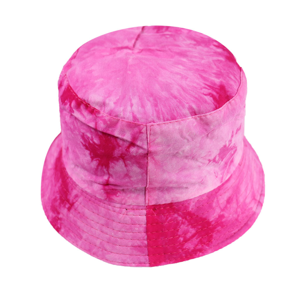 Street Style Double-Sided Gradient Color Fisherman Hat Hip-hop Street Dance Hat Tie-dye Basin Hat