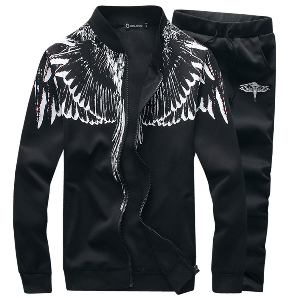 The New Season Youth Sports Suit Slim Sweater Men's Fashion Casual Two-piece Suit XL 6xl