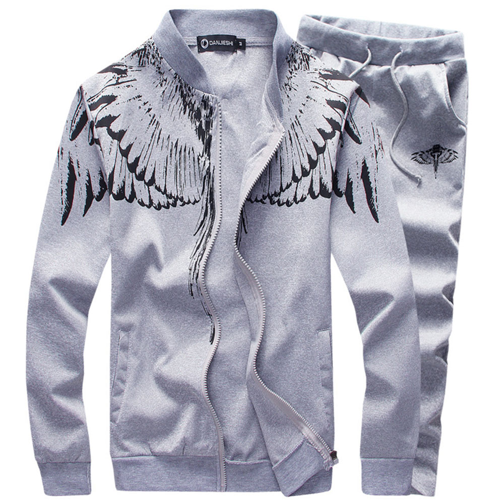 The New Season Youth Sports Suit Slim Sweater Men's Fashion Casual Two-piece Suit XL 6xl