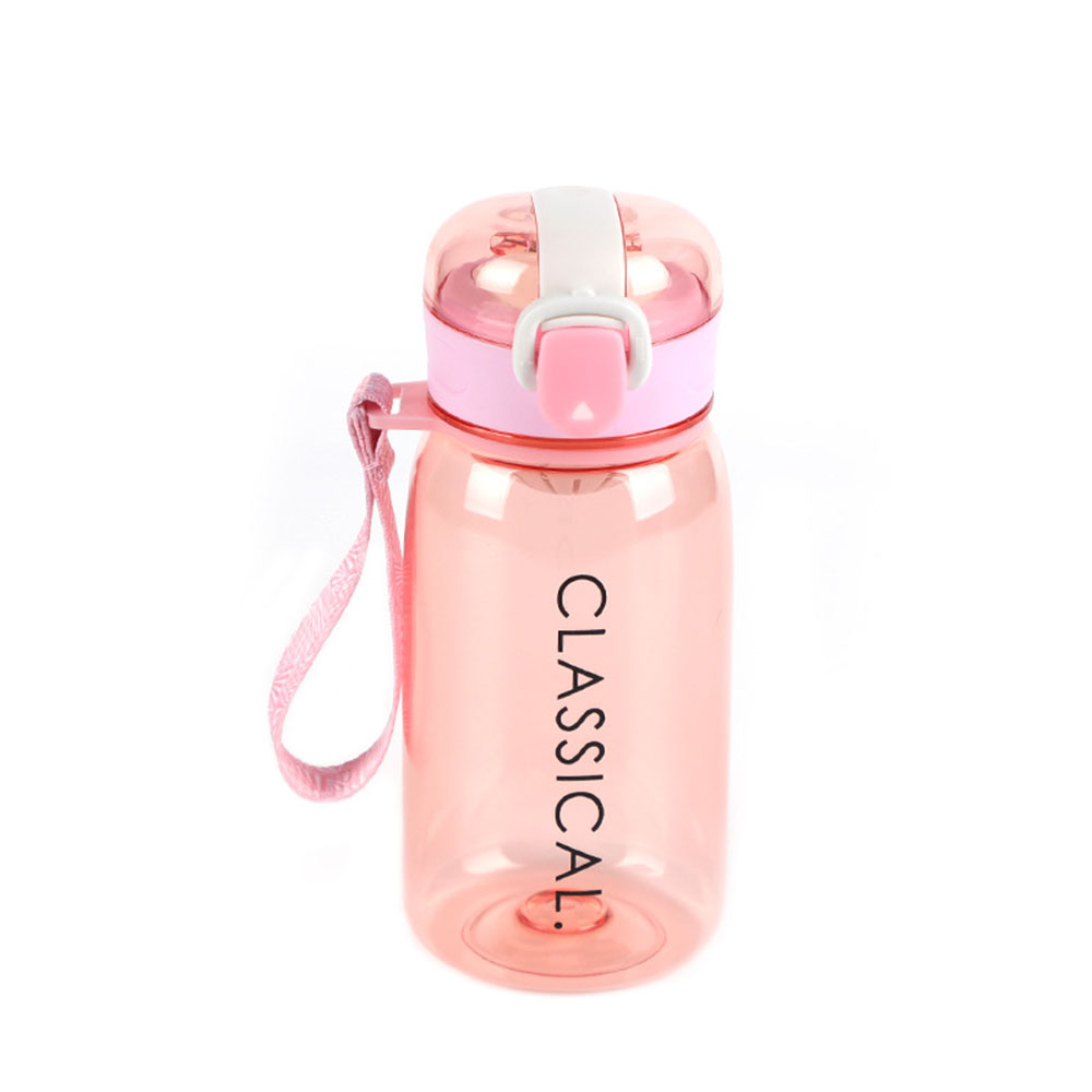 Simple Letters Portable Large-capacity Sports with Leak-proof Cover Space Cup Plastic Water Cup