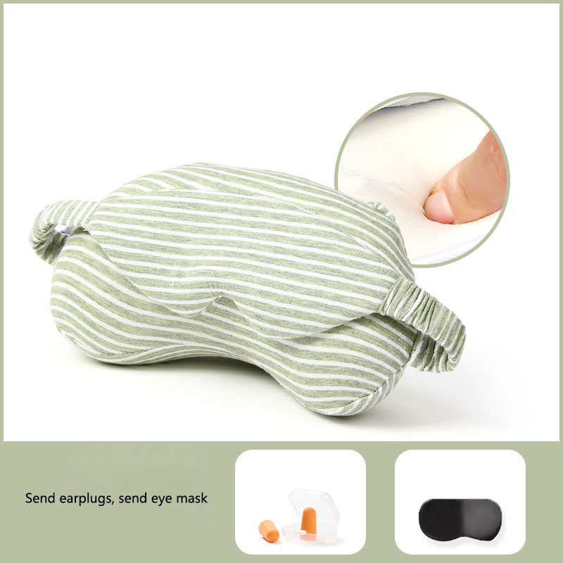 Eye Mask Neck Pillow Foam Particles U-shaped Memory Eye Mask Neck Pillow Carrying Belt