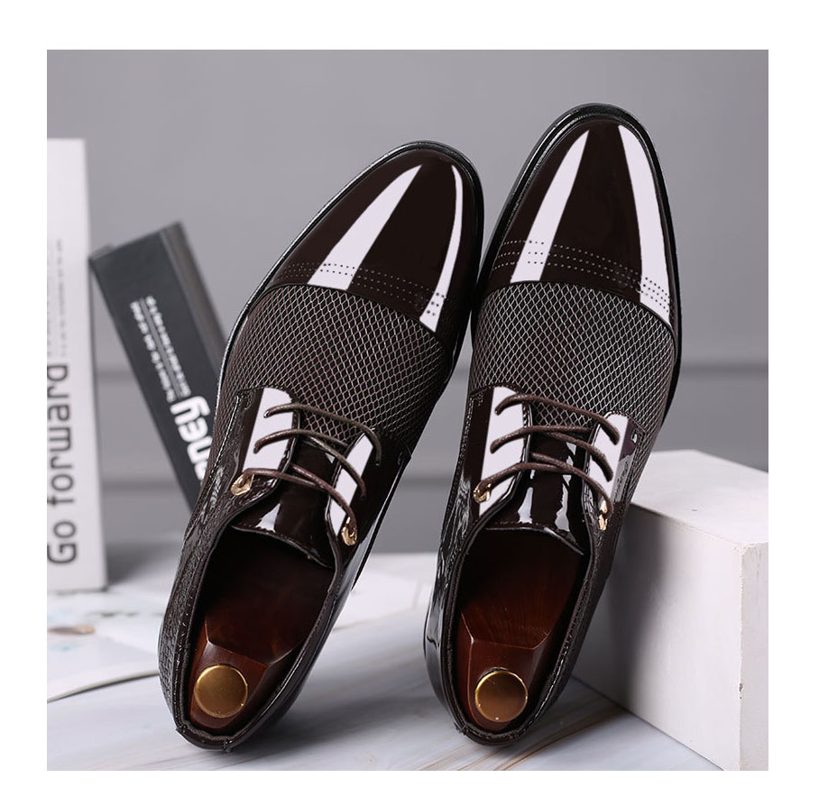 Leather Shoes Men's Business Formal Shoes Men's Casual Shoes All-match Wedding Shoes 38-46