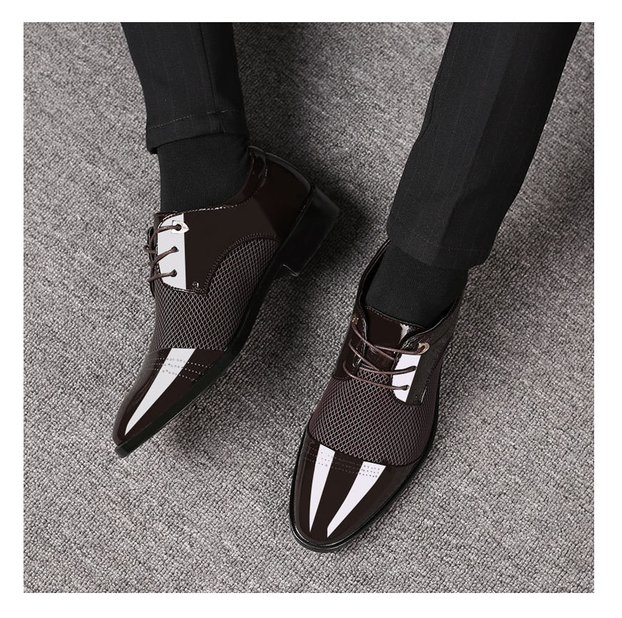 Leather Shoes Men's Business Formal Shoes Men's Casual Shoes All-match Wedding Shoes 38-46