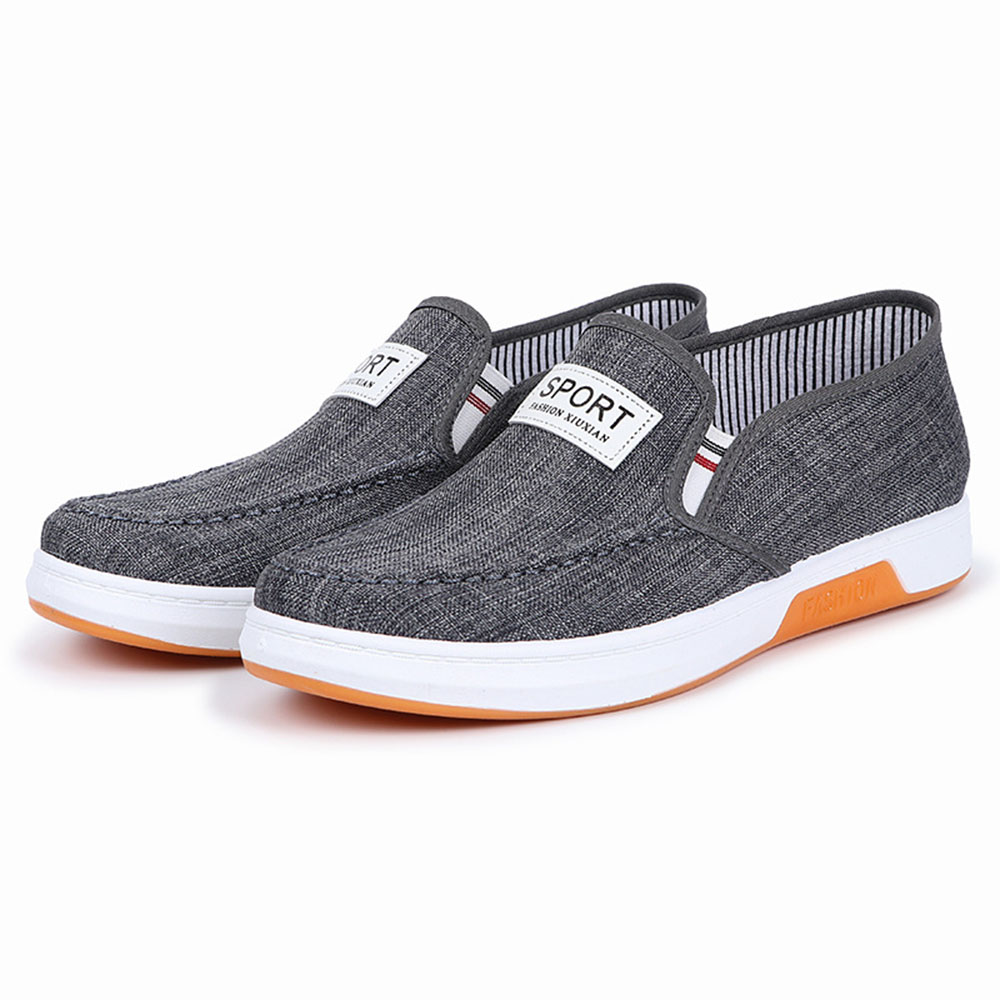 Middle-aged and Elderly Men's Cloth Shoes, Low-top Flat-bottom Casual Shoes  Size 44