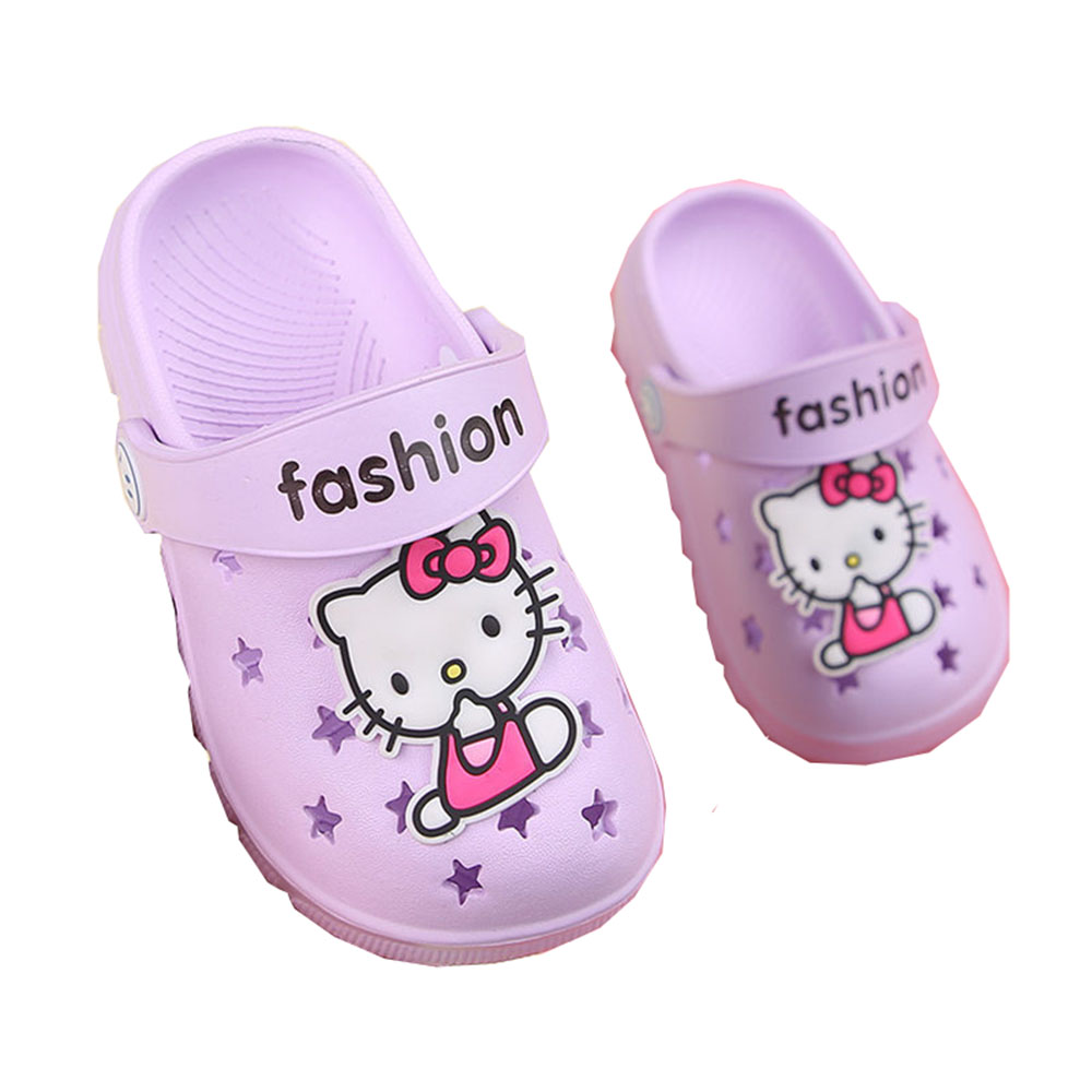 Children's Slippers 1-6Years Old Non-slip Sandals and Slippers Beach Baby Hole Shoes