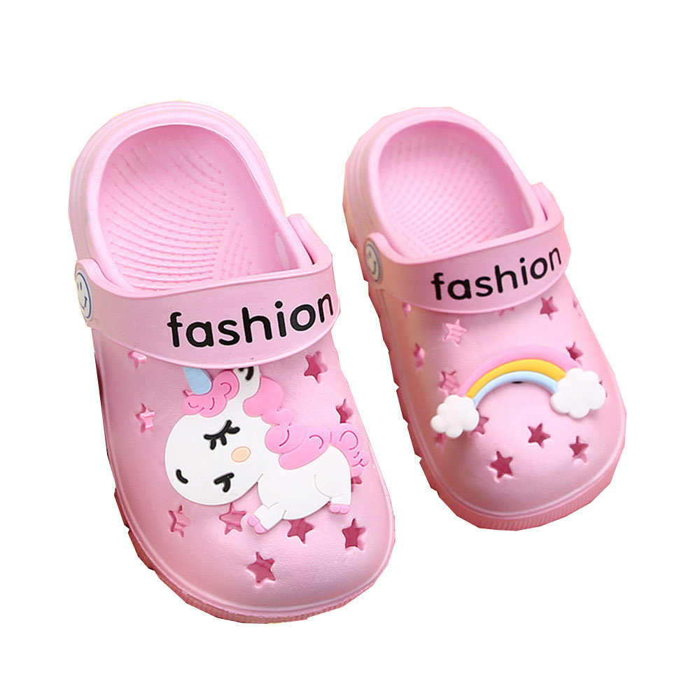 Children's Slippers 1-6Years Old Non-slip Sandals and Slippers Beach Baby Hole Shoes