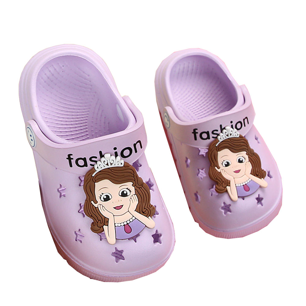 Children's Slippers 1-6Years Old Non-slip Sandals and Slippers Beach Baby Hole Shoes