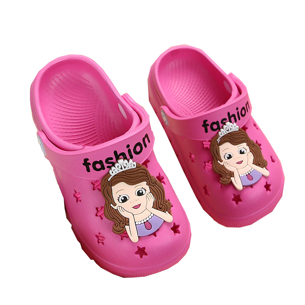 Children's Slippers 1-6Years Old Non-slip Sandals and Slippers Beach Baby Hole Shoes