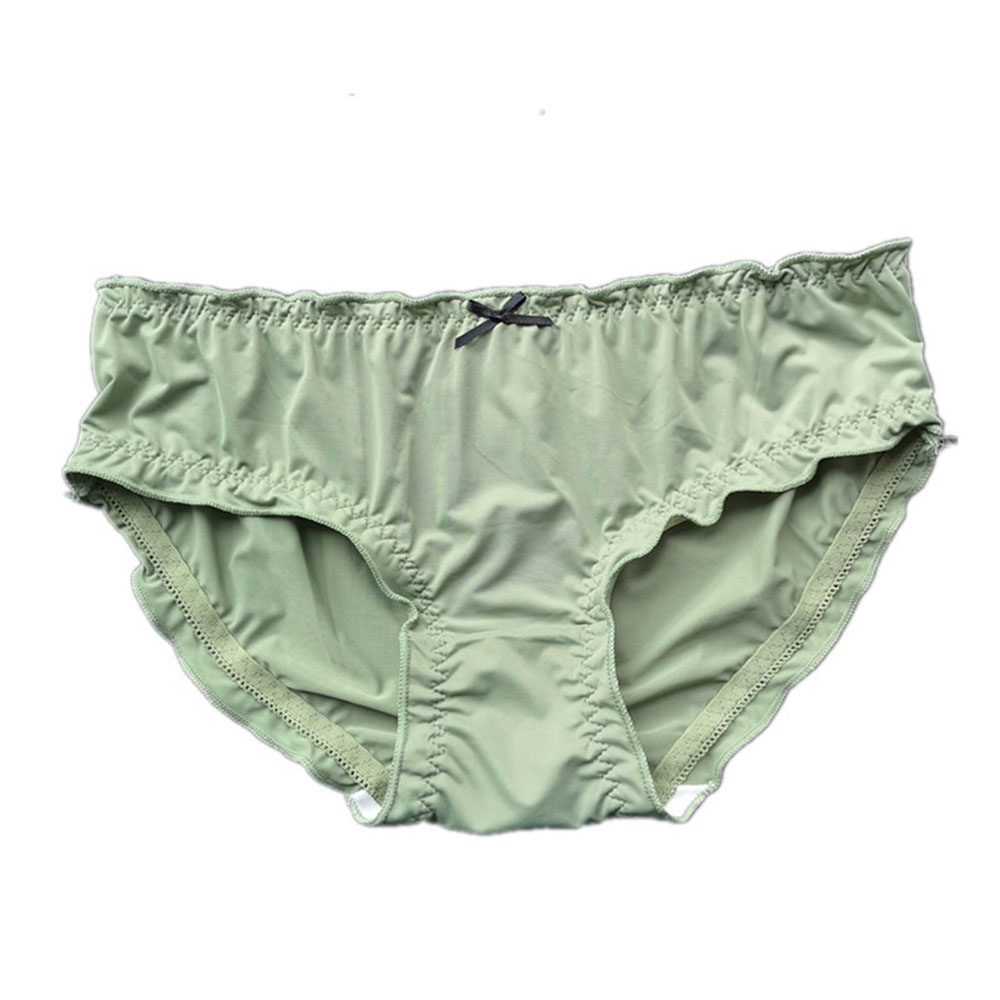 2PCS Comfortable Simple Solid Color Low-waist Student Underwear Women Summer New Style