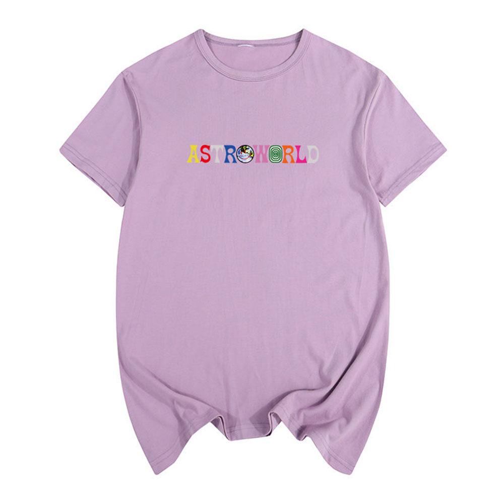 Printed T-shirt Explosive Casual T-shirt Multicolor Optional Loose Version Casual Short Sleeve