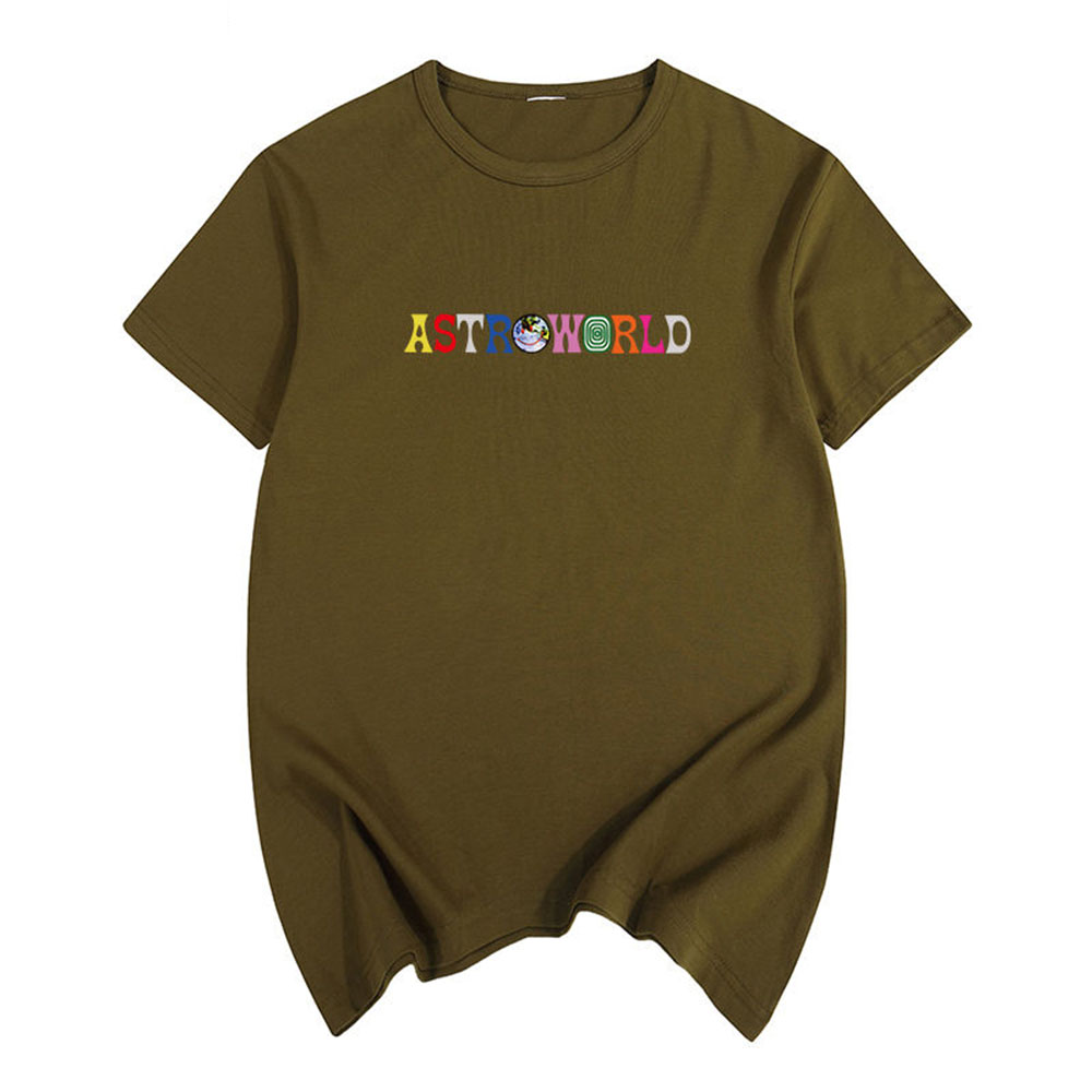 Printed T-shirt Explosive Casual T-shirt Multicolor Optional Loose Version Casual Short Sleeve