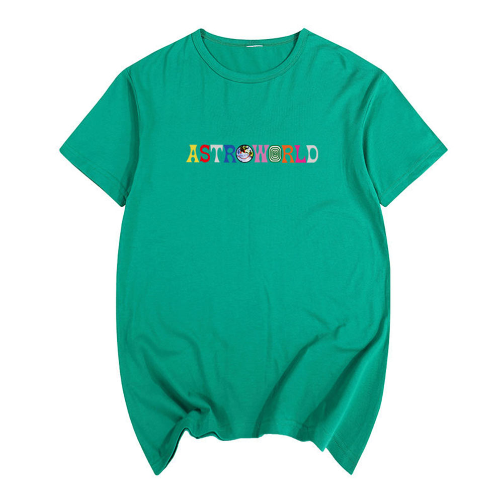 Printed T-shirt Explosive Casual T-shirt Multicolor Optional Loose Version Casual Short Sleeve