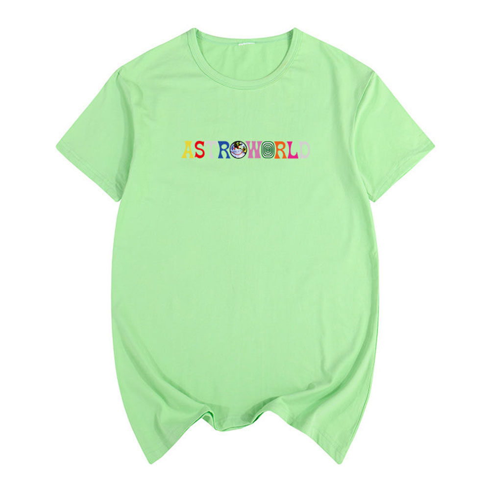 Printed T-shirt Explosive Casual T-shirt Multicolor Optional Loose Version Casual Short Sleeve