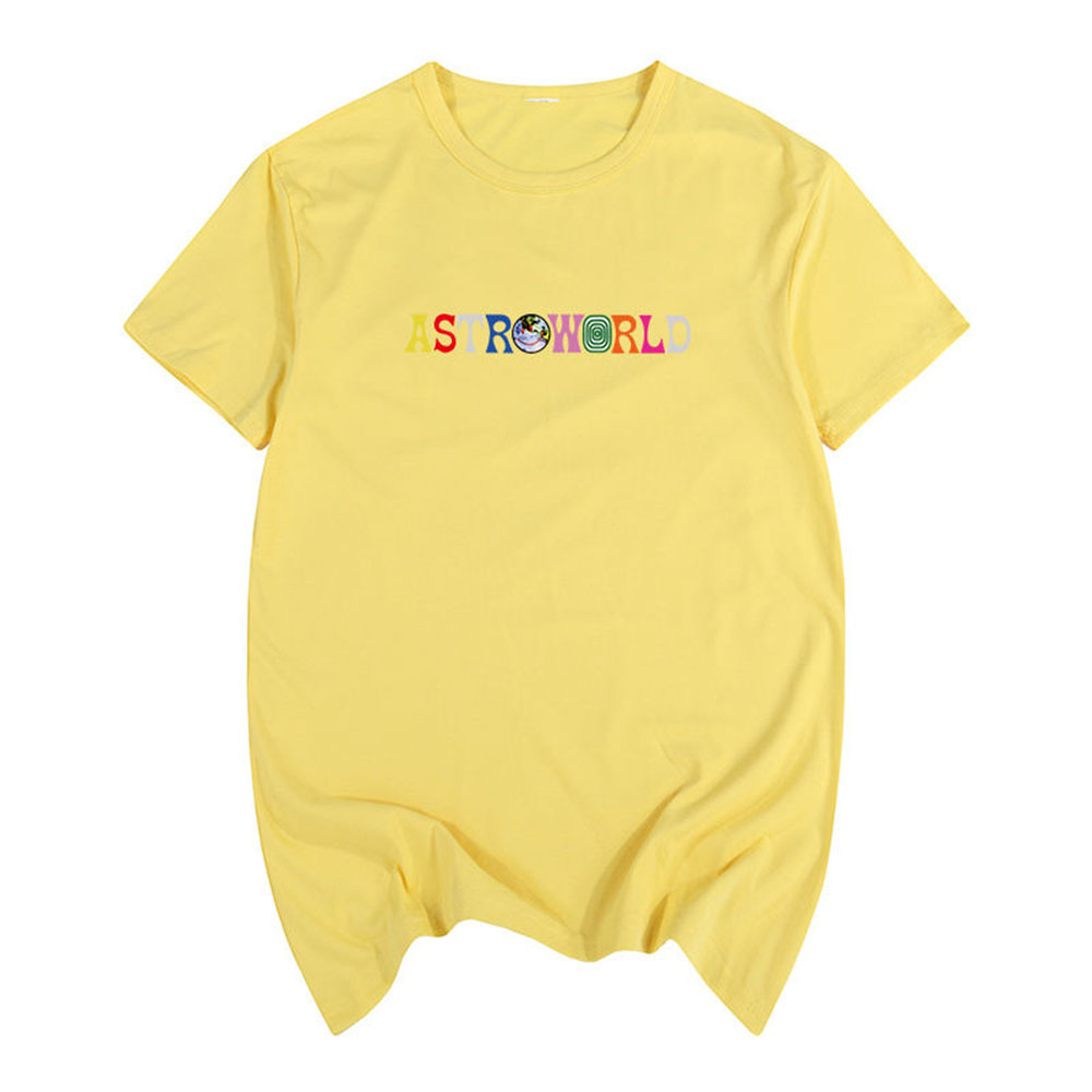 Printed T-shirt Explosive Casual T-shirt Multicolor Optional Loose Version Casual Short Sleeve