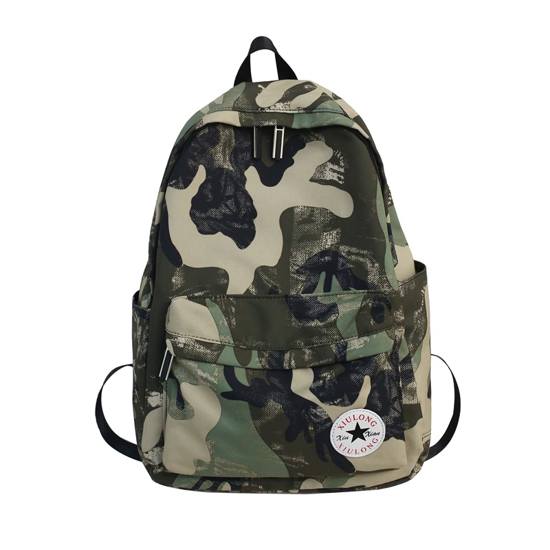 Camouflage Backpack Cool Student Backpack Multi-nylon Large Capacity Men and Women Couple Bag