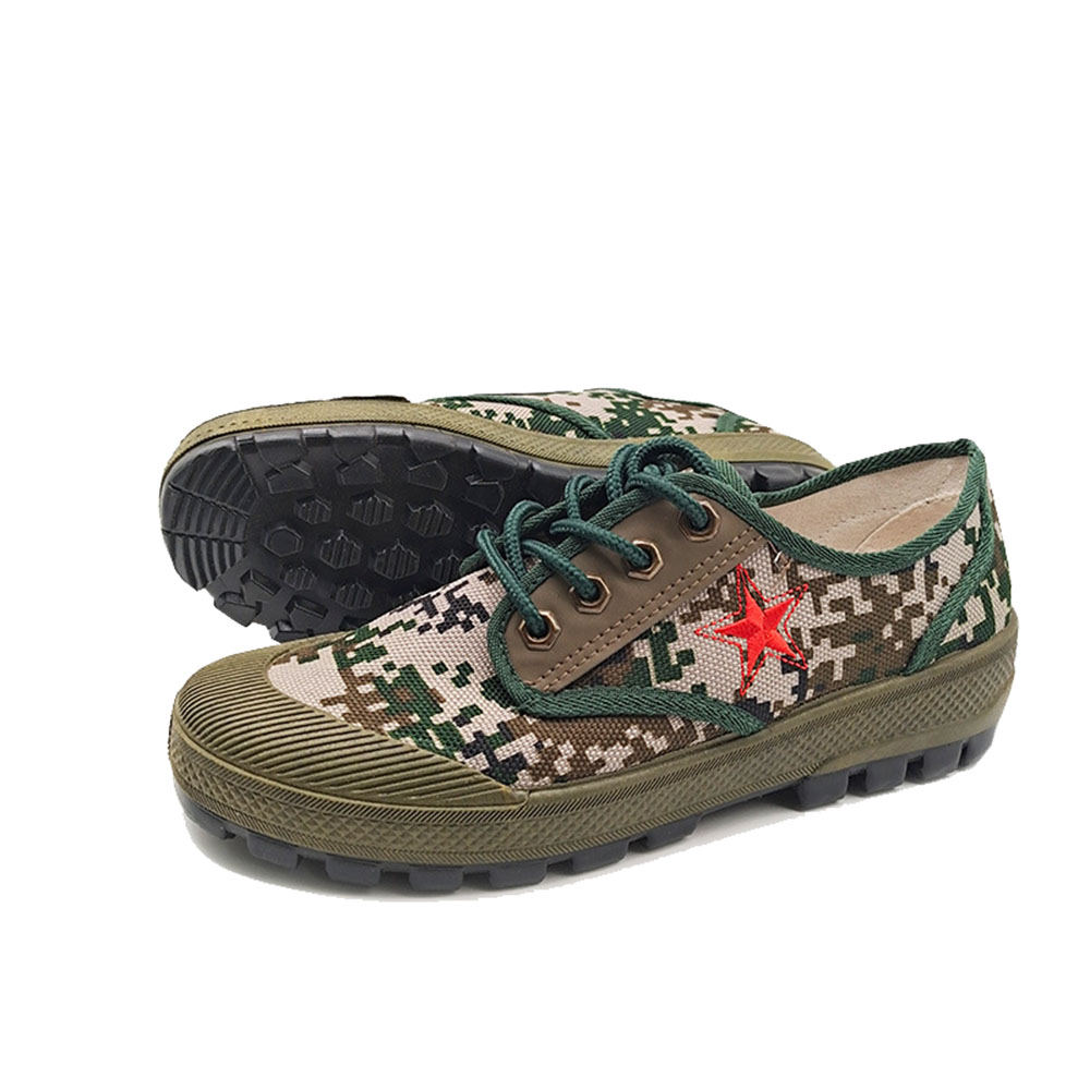 Camouflage Labor Insurance Construction Site Shoes Rubber-soled Shoes Non-slip Wear-resistant