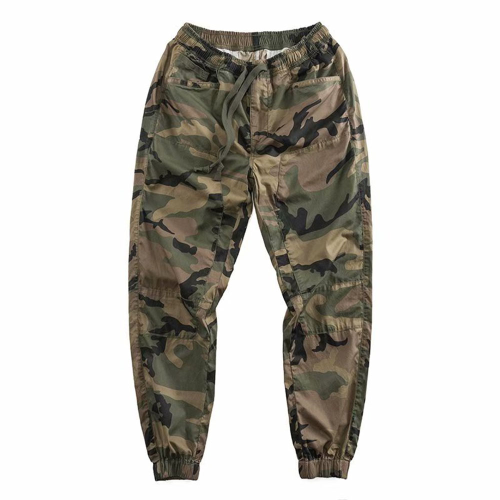 Men's Camouflage Pants Plus Velvet Thickening Tide Brand Autumn and Winter Trend Casual Trousers