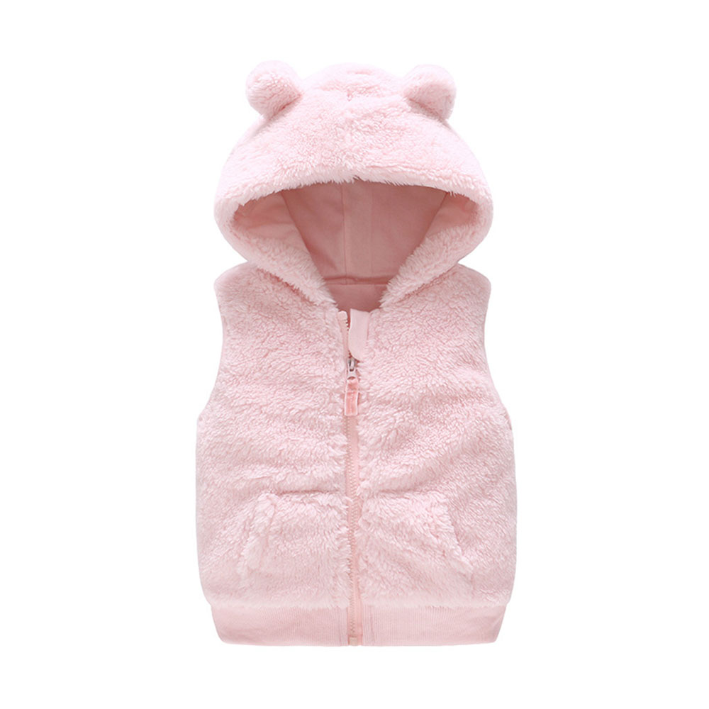 Newborn Clothes Children's Vest Autumn and Winter Baby Vest Hooded Jacket