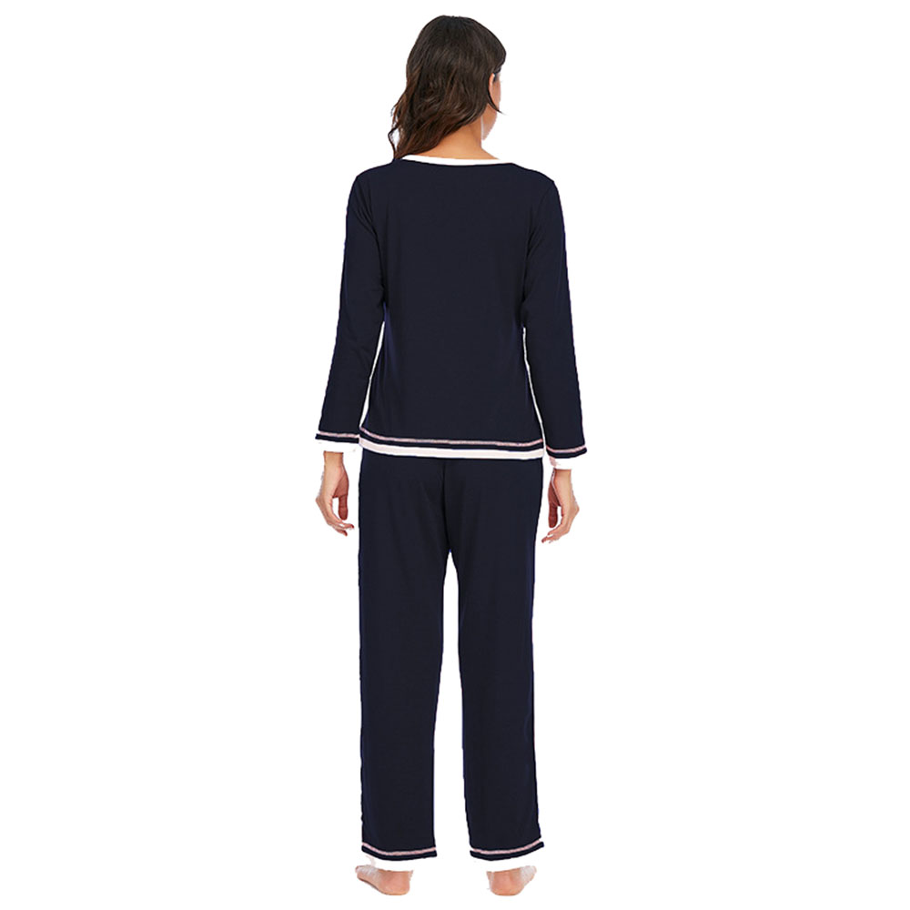 DCMINI Home Service Women Modal Pajamas Long Sleeve Suit Pajamas Women's Suit