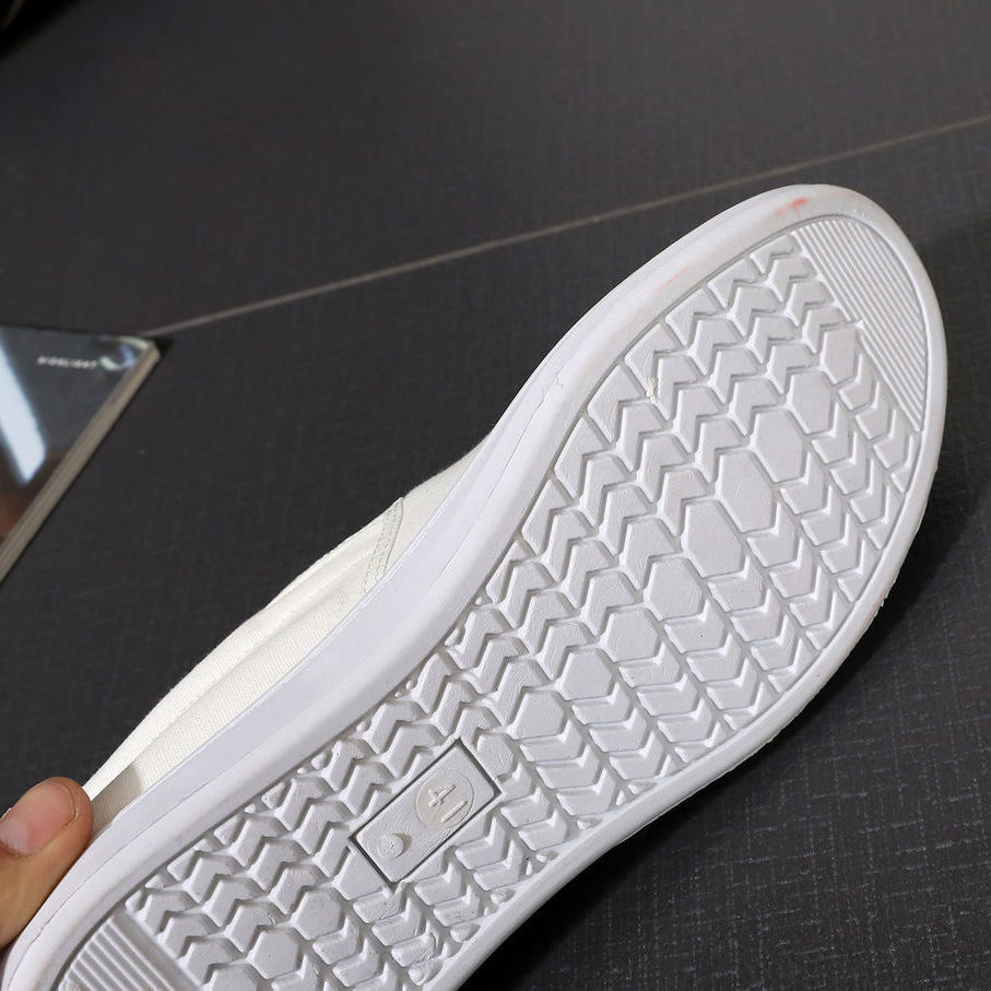 Men's Casual Cloth Shoes Breathable Canvas Shoes Student Flat Shoes