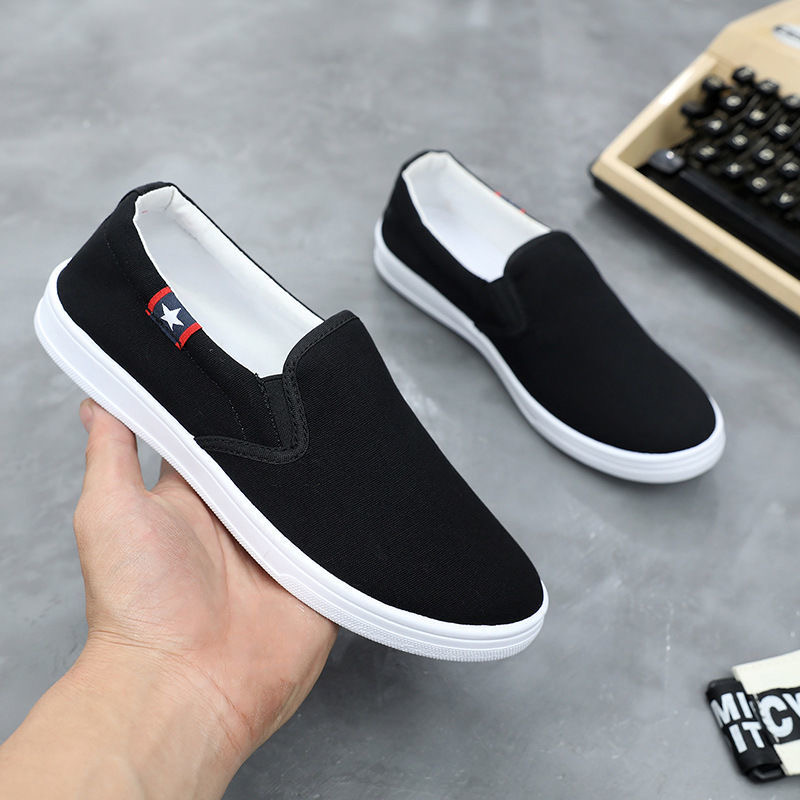 Women's Casual Cloth Shoes Breathable Canvas Shoes Student Flat Shoes
