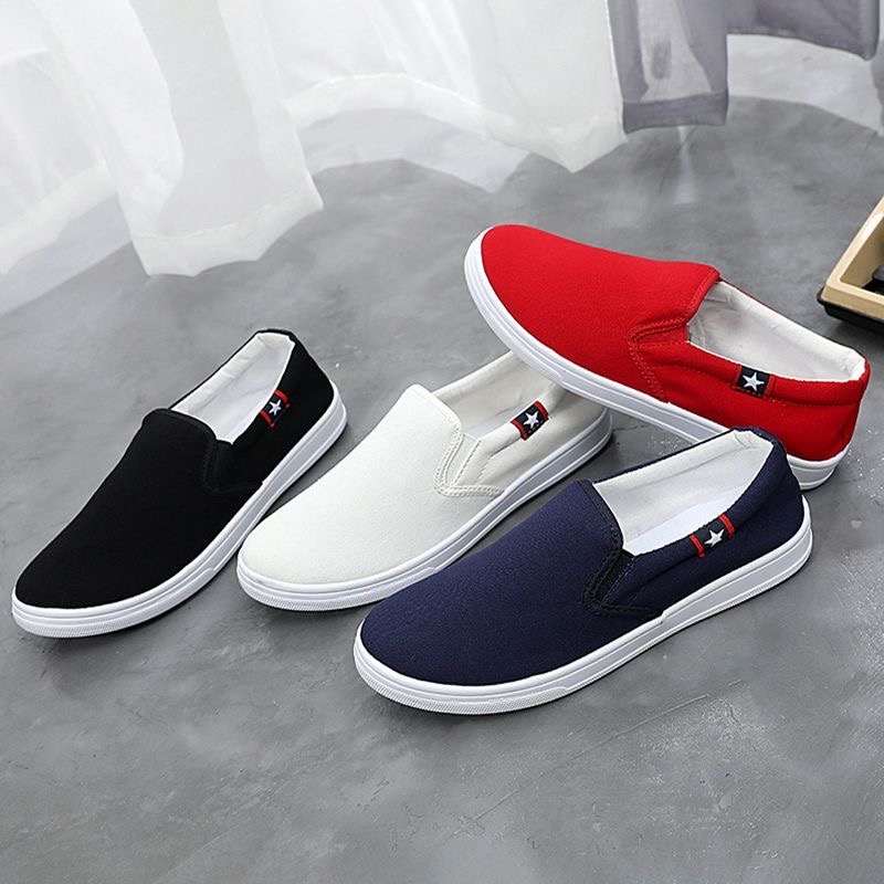 Women's Casual Cloth Shoes Breathable Canvas Shoes Student Flat Shoes