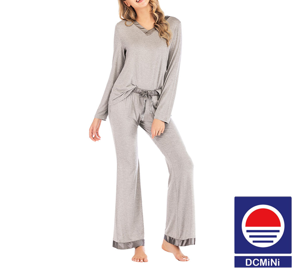 DCMINI New Shelves Women's Loose Home Wear Pajamas Women's Long Sleeve Two-piece Suit