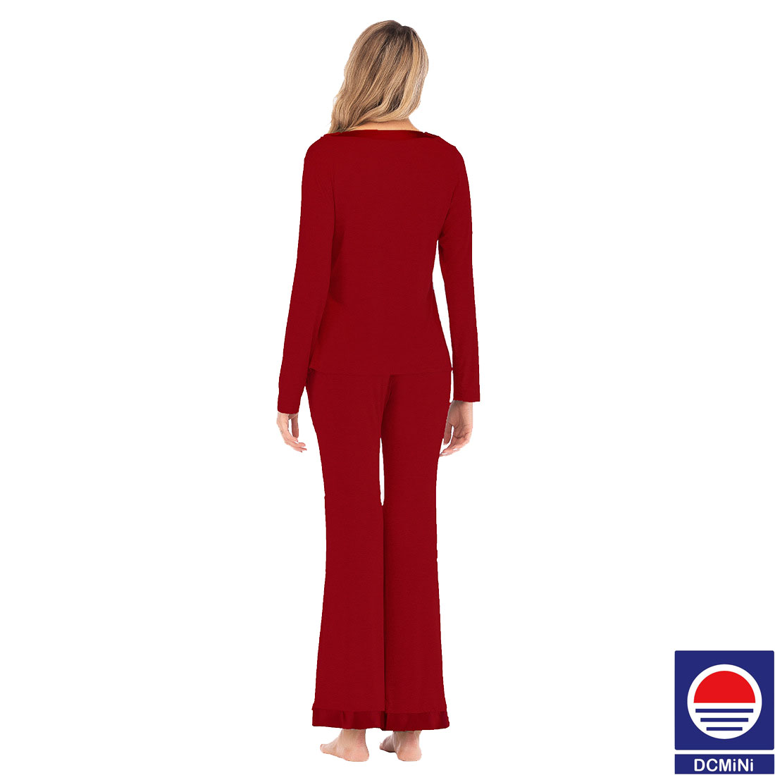 DCMINI New Shelves Women's Loose Home Wear Pajamas Women's Long Sleeve Two-piece Suit