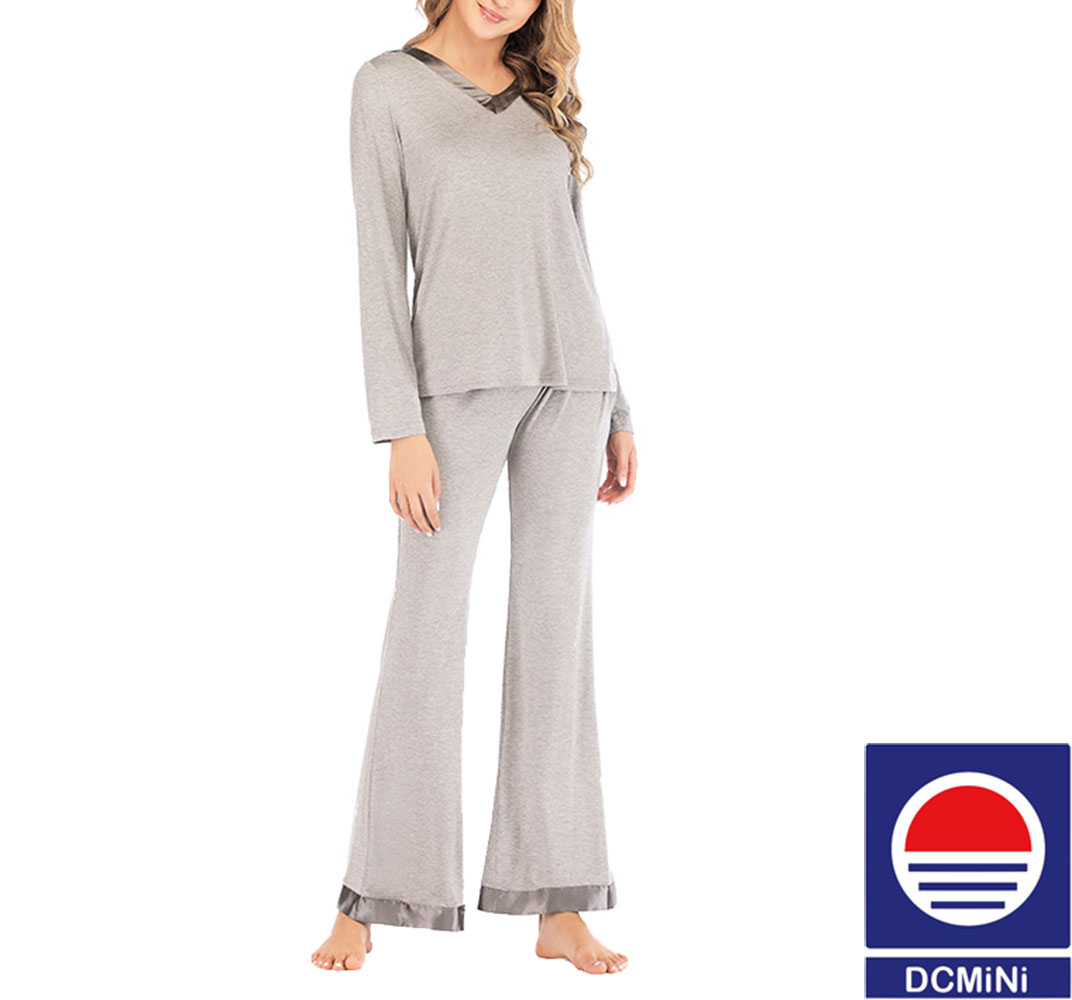 DCMINI New Shelves Women's Loose Home Wear Pajamas Women's Long Sleeve Two-piece Suit