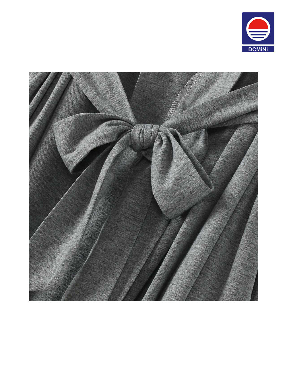 DCMINI Women Kimono Robes Cotton Long Robe Knit Bathrobe Soft Sleepwear V-Neck Ladies Loungewear