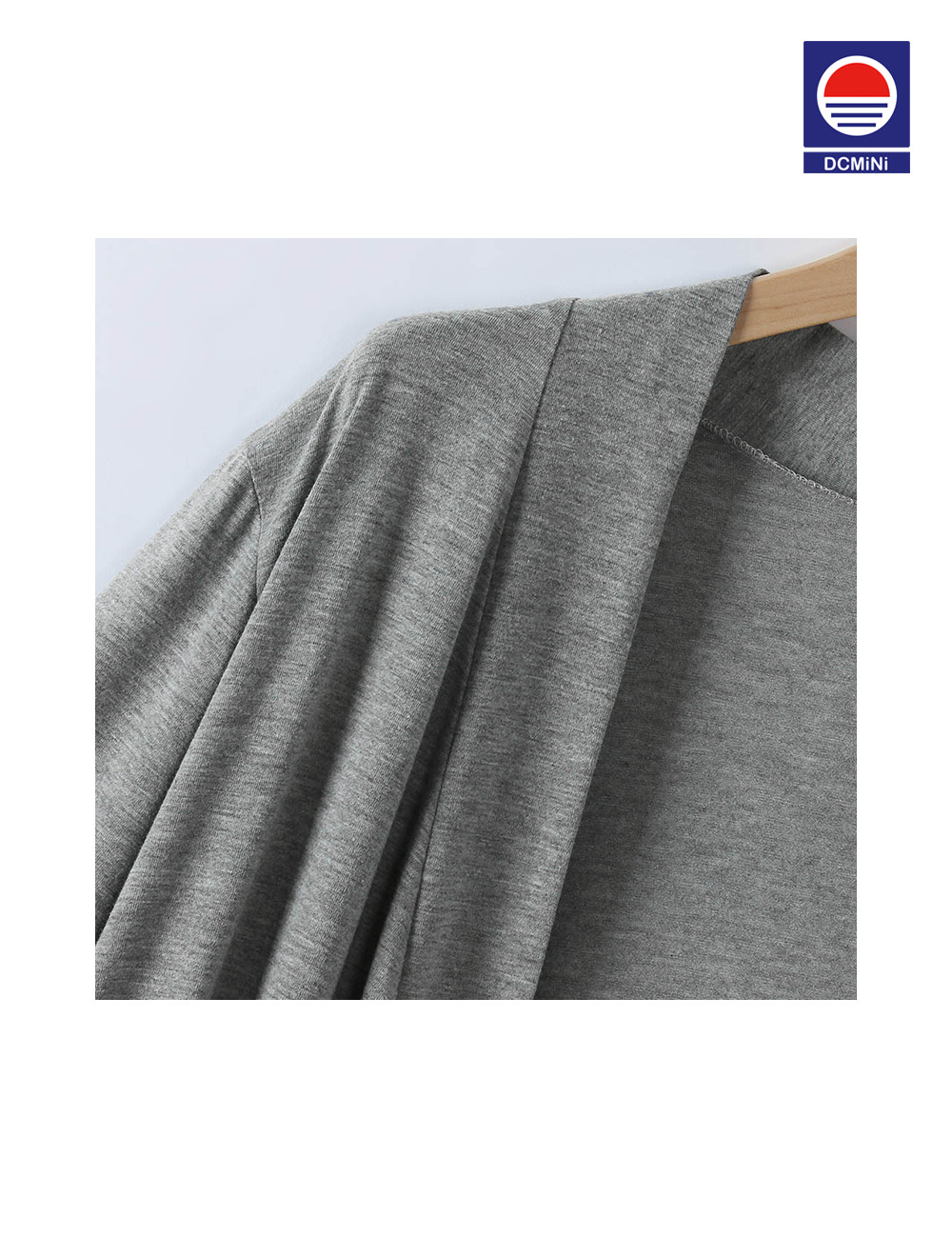 DCMINI Women Kimono Robes Cotton Long Robe Knit Bathrobe Soft Sleepwear V-Neck Ladies Loungewear