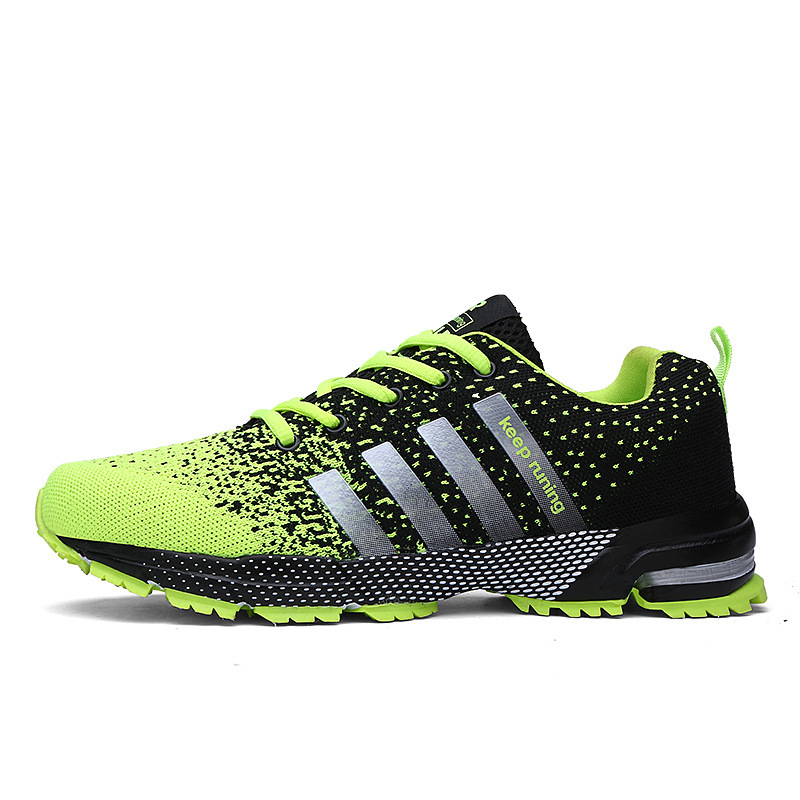Large Size Men&apos;s Shoes Breathable Fly Woven Mesh Shoes Sports Shoes Running Shoes Sneakers
