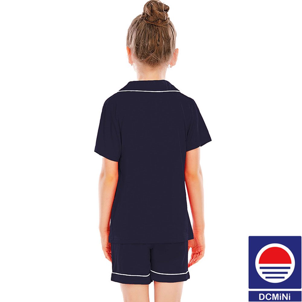 DCMINI  Pajamas Boys、Girls Short Sleeve Shorts Suit Comfortable Cardigan Modal Lapel Home Service.